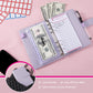 Buy now NICOOTHBudget Binder Cash Envelopes A6 Money Saving Binder with Zipper envelopes (Purple) at indiglob india