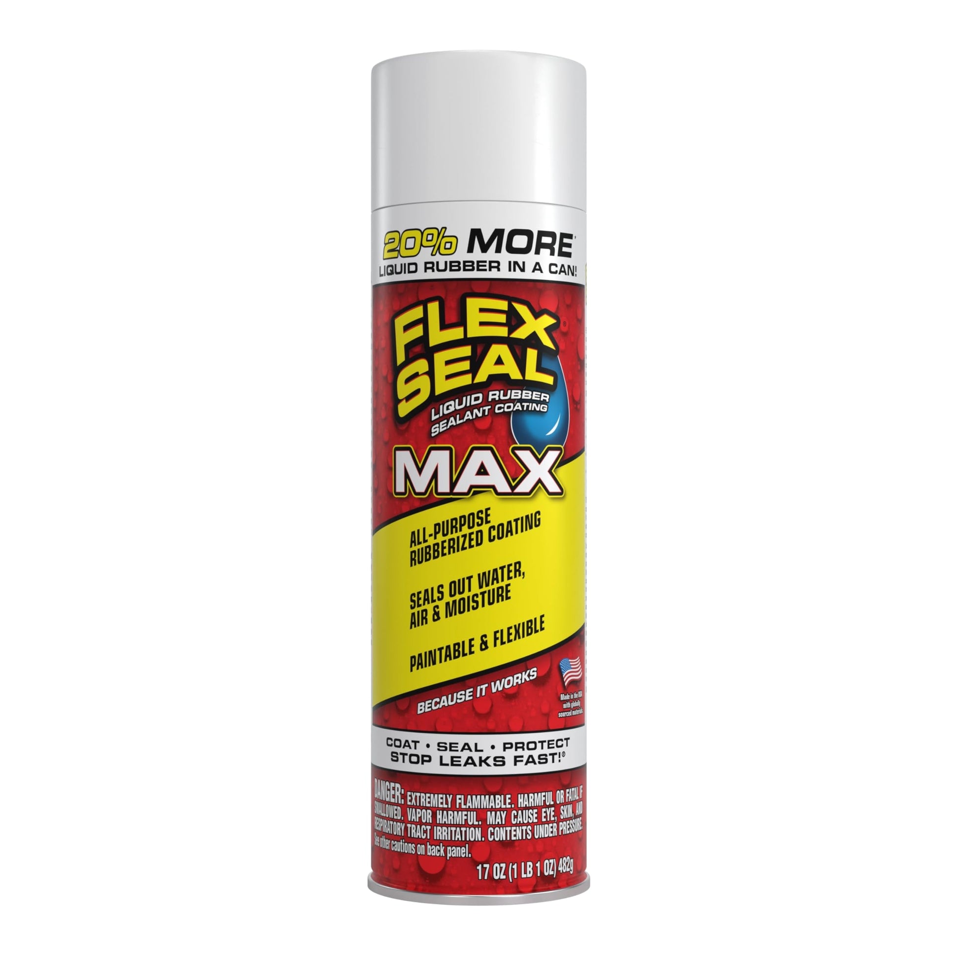 Buy now Flex Seal, 14 oz, Clear, Stop Leaks Instantly, Transparent Waterproof Rubber Spray On Sealant Coating, Perfect for Gutters, Wood, RV, Campers, Roof Repair, Skylights, Windows, and More at indiglob india