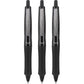 PILOT Dr. Grip FullBlack Refillable & Retractable Ballpoint Pen, Medium Point, Black Ink, 3-Pack (14634)- Ideal for School, Journaling & Office Writing