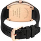 Buy now PINTIME Luxury Men's Crystal Watch Rosegold Tonneau Fashion Bling Iced Out Diamond Watch for Men Hip Hop Rapper, Black Dial at indiglob india