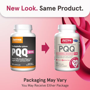 Jarrow Formulas® PQQ 10 mg, Dietary Supplement, Heart, Brain, and Metabolism Support, 30 Veggie Capsules, 30 Day Supply