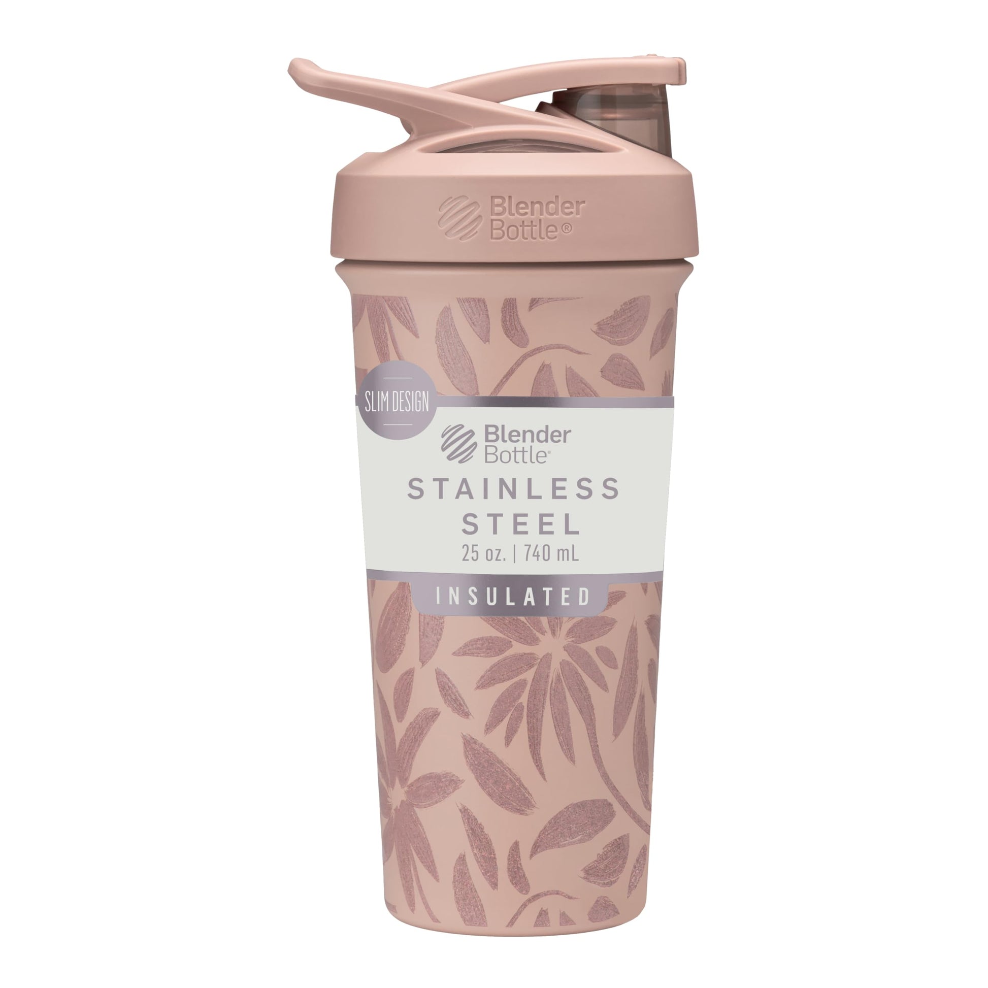 Buy now BlenderBottle Strada Shaker Cup Insulated Stainless Steel Water Bottle with Wire Whisk, 24-Ounce, Black at indiglob india