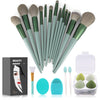 Makeup Brushes 22 Pcs Makeup Kit,Foundation Brush Eyeshadow Brush Make up Brushes Set (Green, 22 Piece Set) - Green