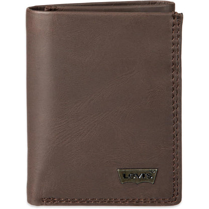 Levi's Men's Trifold Wallet-Sleek and Slim Includes Id Window and Credit Card Holder