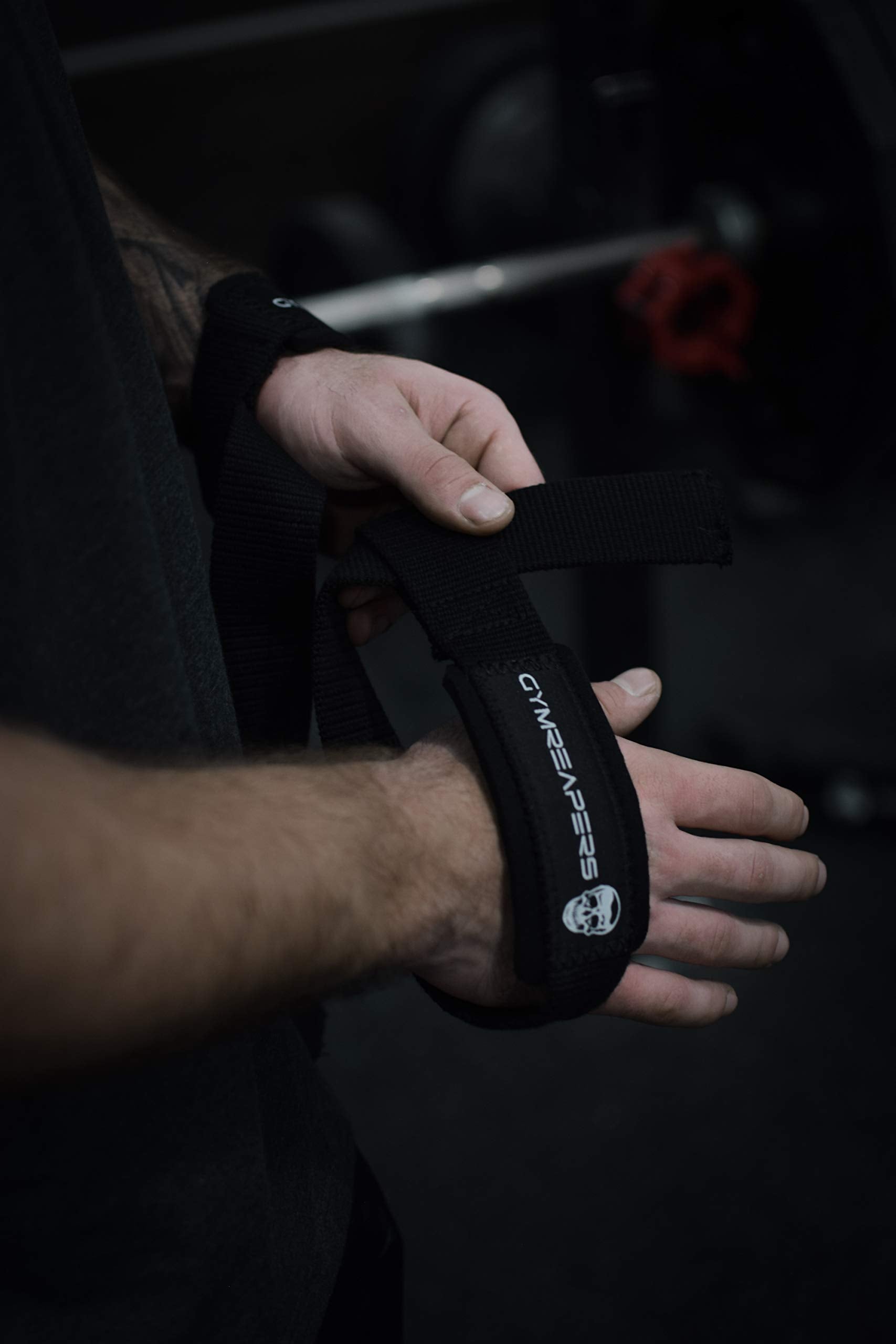 Buy now Gymreapers Lifting Wrist Straps for Weightlifting, Bodybuilding, Powerlifting, Strength Training, & Deadlifts - Padded Neoprene with 18 inch Cotton at indiglob india
