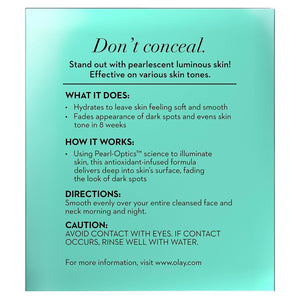 Olay Dark Spot Corrector, Luminous Tone Perfecting Cream and Sun Spot Remover, Advanced Tone Perfecting Face Moisturizer, 48 g