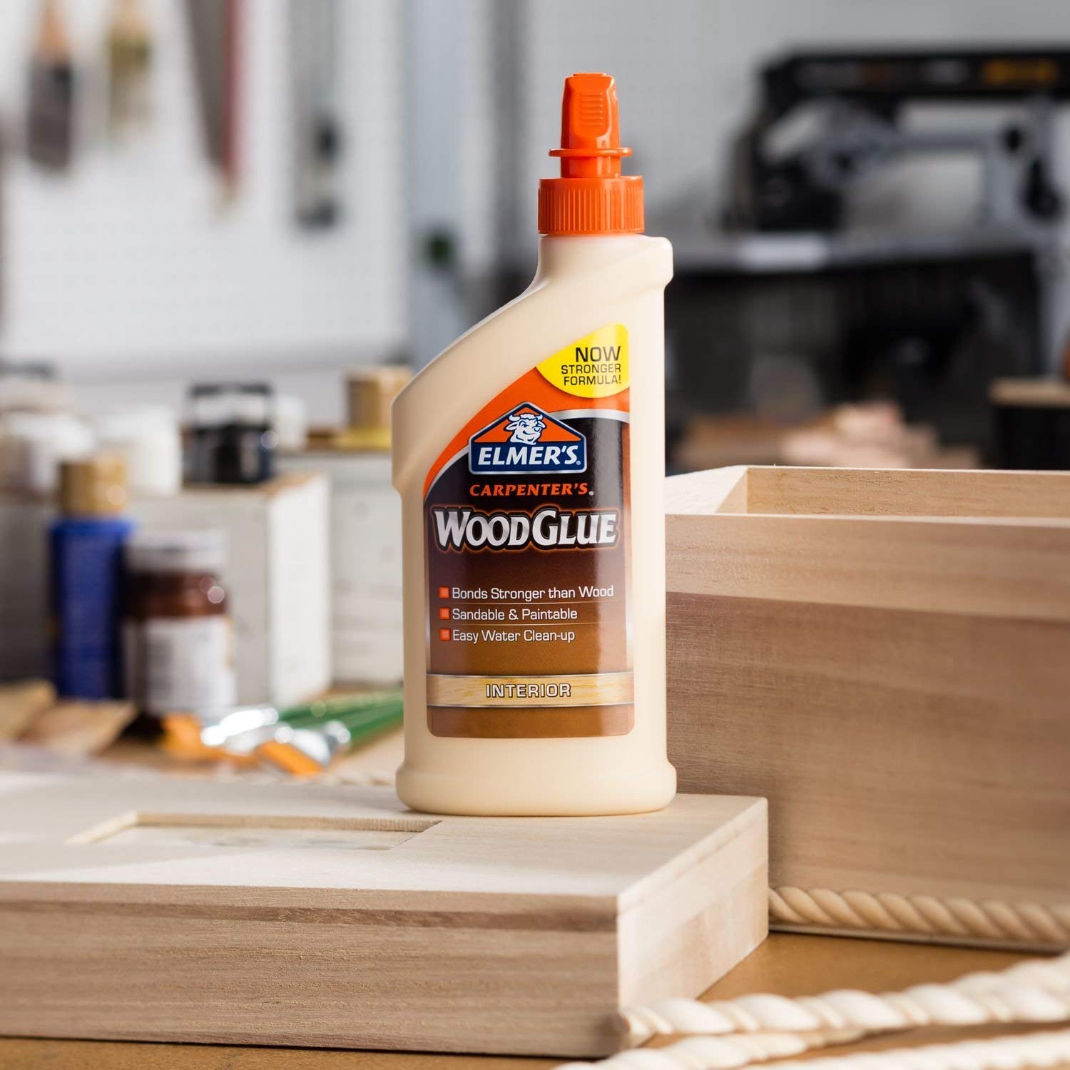 Buy now Elmer's E7010 Carpenter's Wood Glue, Interior, 8 Ounces , Tan at indiglob india