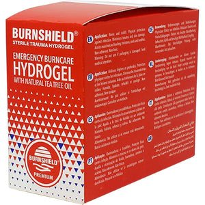 Burnshield First Aid Burn Relief Hydrogel Sachets, 25 Count