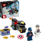 LEGO Marvel Captain America and Hydra Face-Off 76189 Collectible Building Kit; Captain America and Motorcycle Set; New 2021 (49 Pieces)