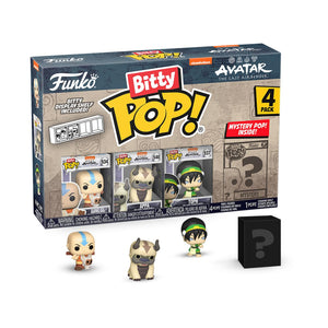 Buy now Funko Bitty Pop! Avatar: The Last Airbender - Aang, Appa, Toph, & A Surprise Mystery Mini Figure - 0.9 Inch (2.2 Cm) Collectable - Stackable Display Shelf Included - Gift Idea Cake Topper at indiglob india