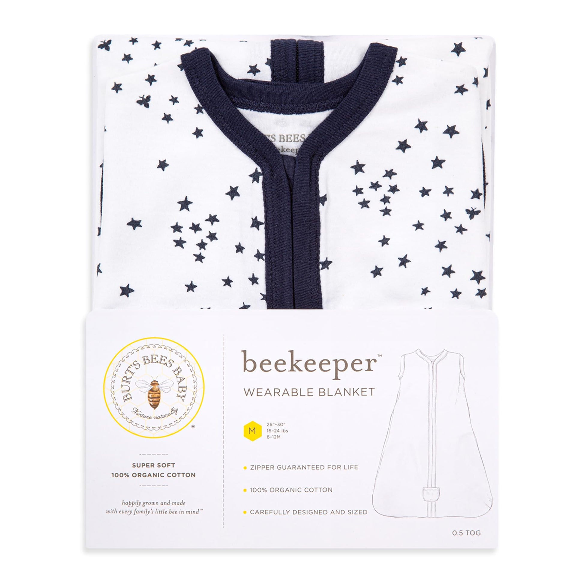 Buy now Burt's Bees Baby unisex-baby Beekeeper Wearable Blanket, 100% Organic Cotton, Swaddle Bag at indiglob india