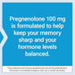 Life Extension Pregnenolone - Hormone Balance Supplement for Healthy Hormone Levels, 100 mg - Hormone Balance, Memory, Focus, Cognitive Health - Gluten-Free, Non-GMO, 100 Capsules