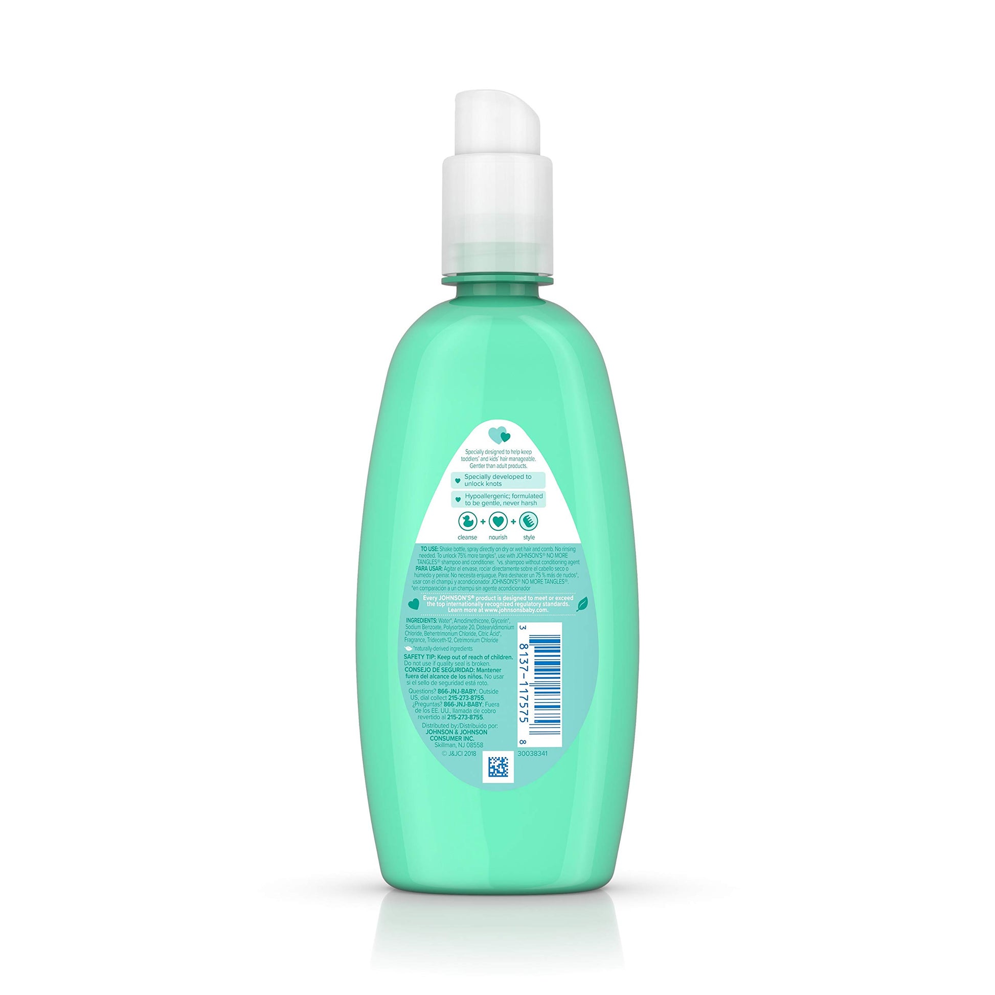 Buy now Johnson's No More Tangles Toddler & Kids Detangling Spray to Unlock Knots in Hair, Hypoallergenic & Paraben-Free, No More Tears Tear-Free Formula For Wet or Dry Hair, 10 fl. oz at indiglob india