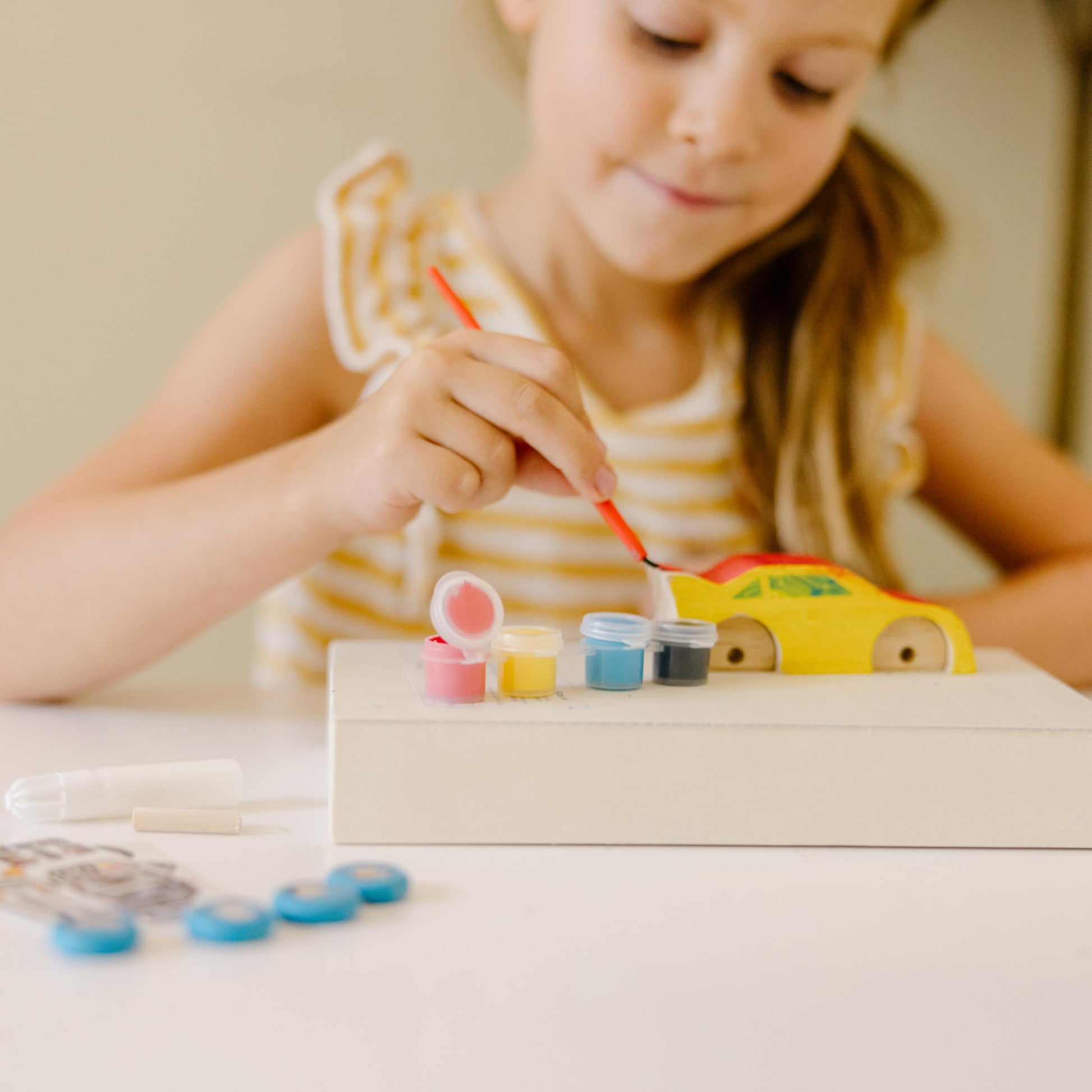 Buy now Melissa & Doug Created by Me! Race Car Wooden Craft Kit at indiglob india