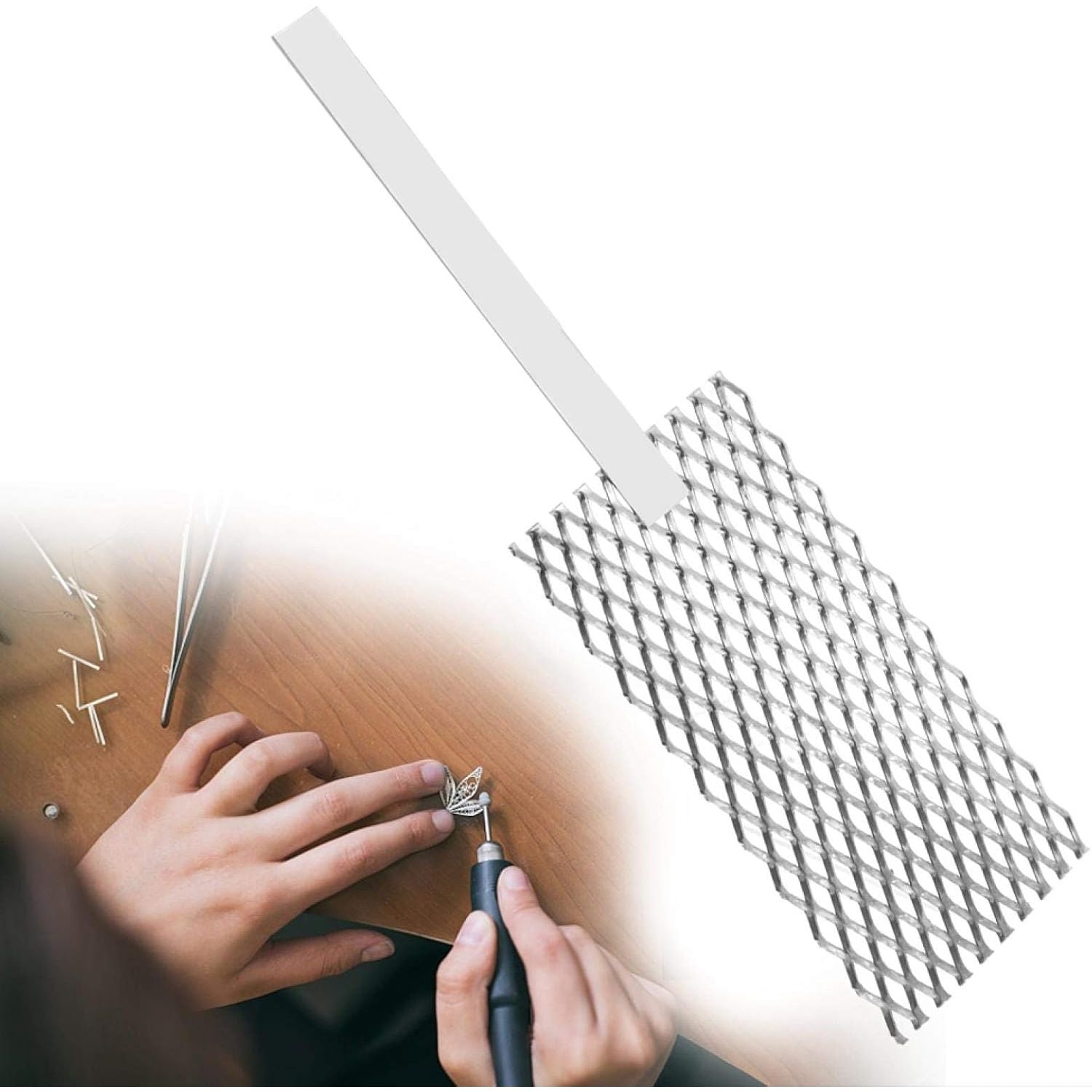 Buy now ZJchao Platinized Mesh, Titanium Platin Anode Jeweler Making Tool Rhodium Jewelry Plating Plater Tool Mesh with Handle Jewelry Plating Tool Meshes Titanium Mesh Plate for Plating Machine Anodes Grid at indiglob india