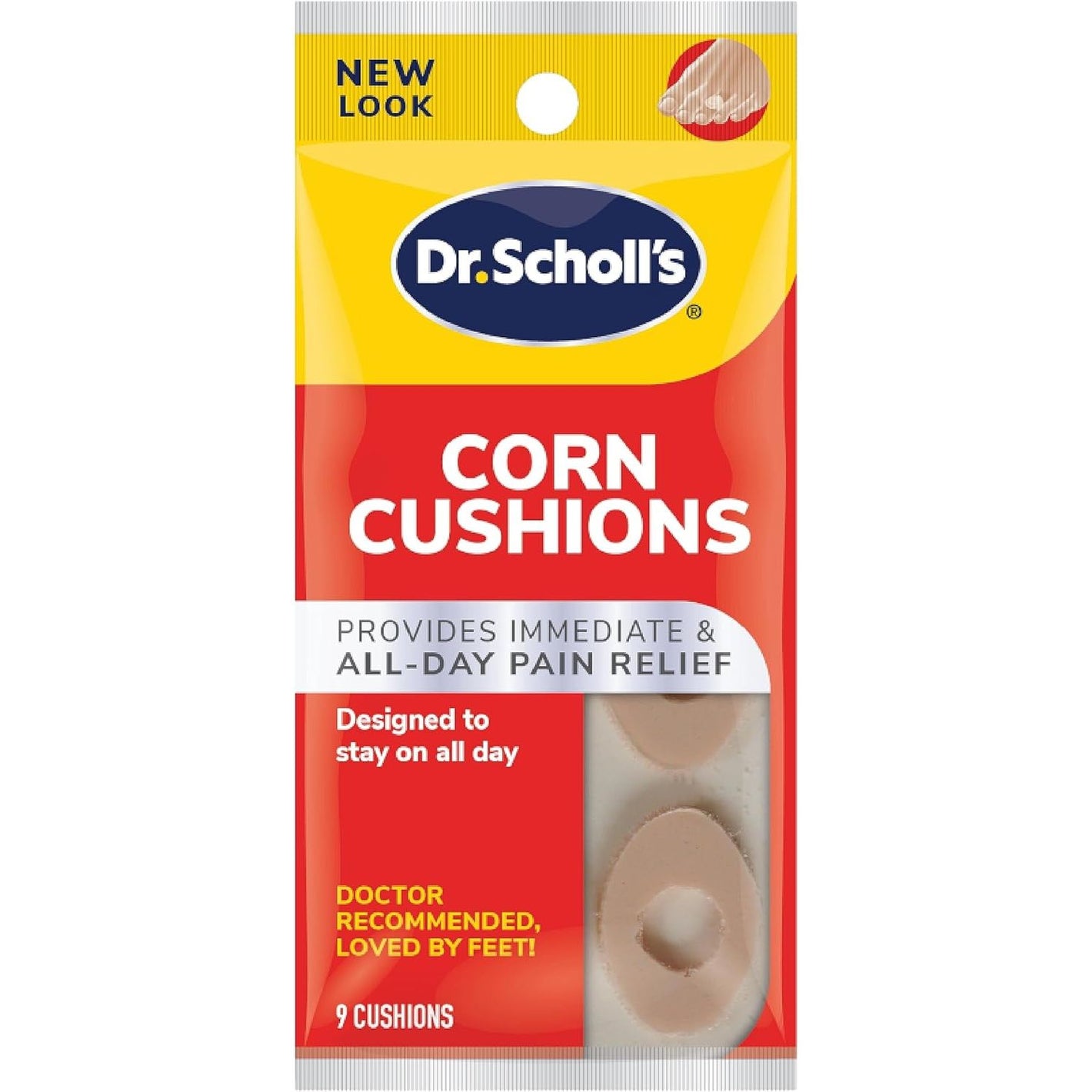 Dr. Scholl's CORN CUSHIONS, 9 ct // Immediate & All-Day Pain Relief - Designed to Stay on All Day