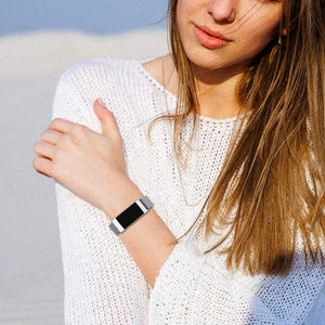 ZWGKKYGYH Metal Bands Compatible with Fitbit Charge 4/Charge 3/Charge 3 SE, Stainless Steel Mesh Band Replacement Accessories Bracelet Strap for Women Men, Silver Small