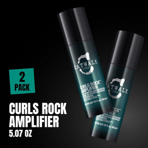 Catwalk by TIGI Curls Rock Amplifier - Premium Curly Hair Cream - For Curl Hold & Frizz Protection - For Wavy & Curly Hair - Finish on Wet Hair & Air Dry - 5.07 fl oz (2 Pack)