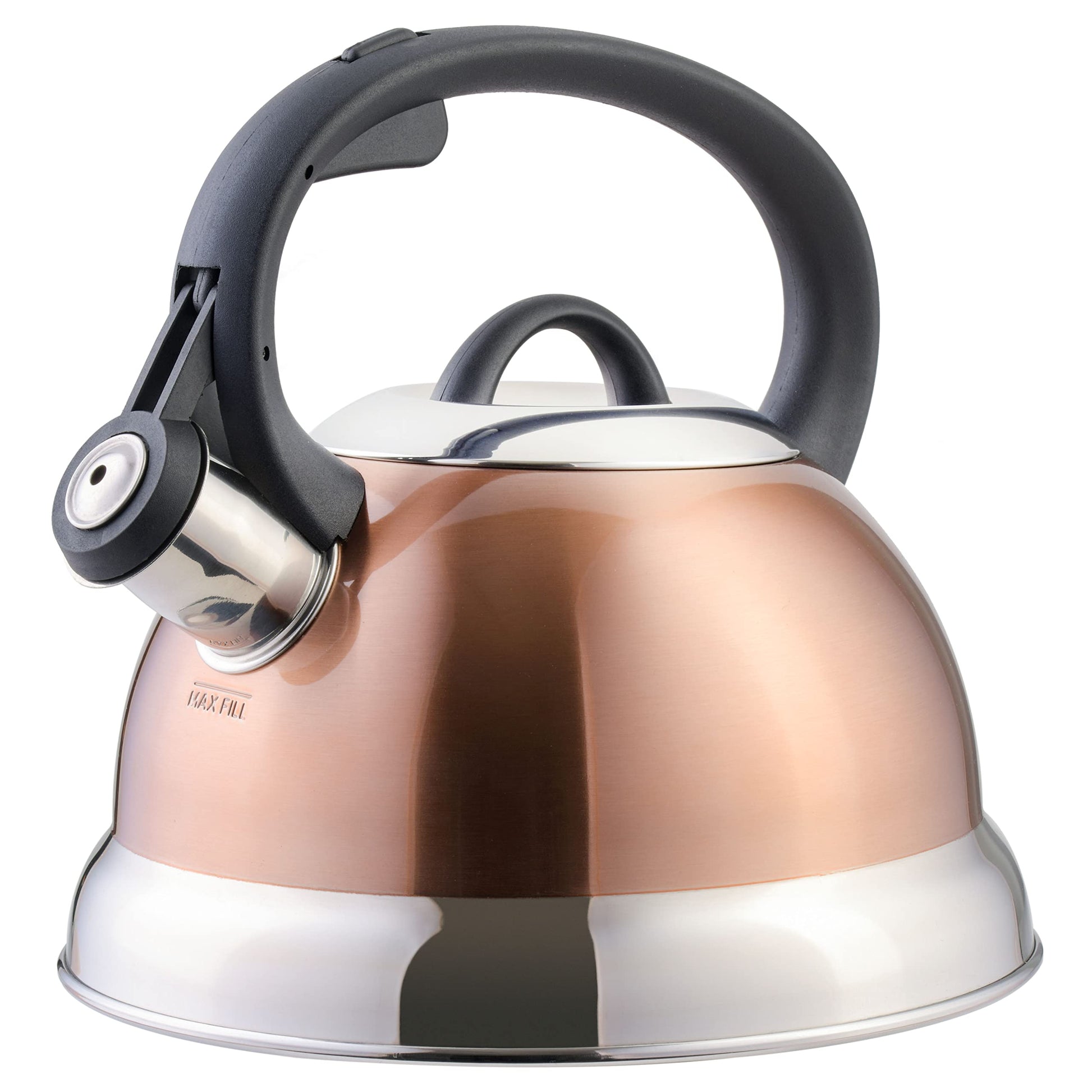 Buy now Mr. Coffee Flintshire 1.75-Quart Stainless Steel Whistling Tea Kettle – Brushed Satin Finish Stove-Top Kettle for Boiling Water at indiglob india