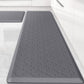 Kitchen Mat [2 PCS] Cushioned Anti-Fatigue Floor Mat, Waterproof Non-Skid Ergonomic Comfort Foam Rugs, Standing Mat for Kitchen, Floor,Office, Sink, Laundry(Grey)