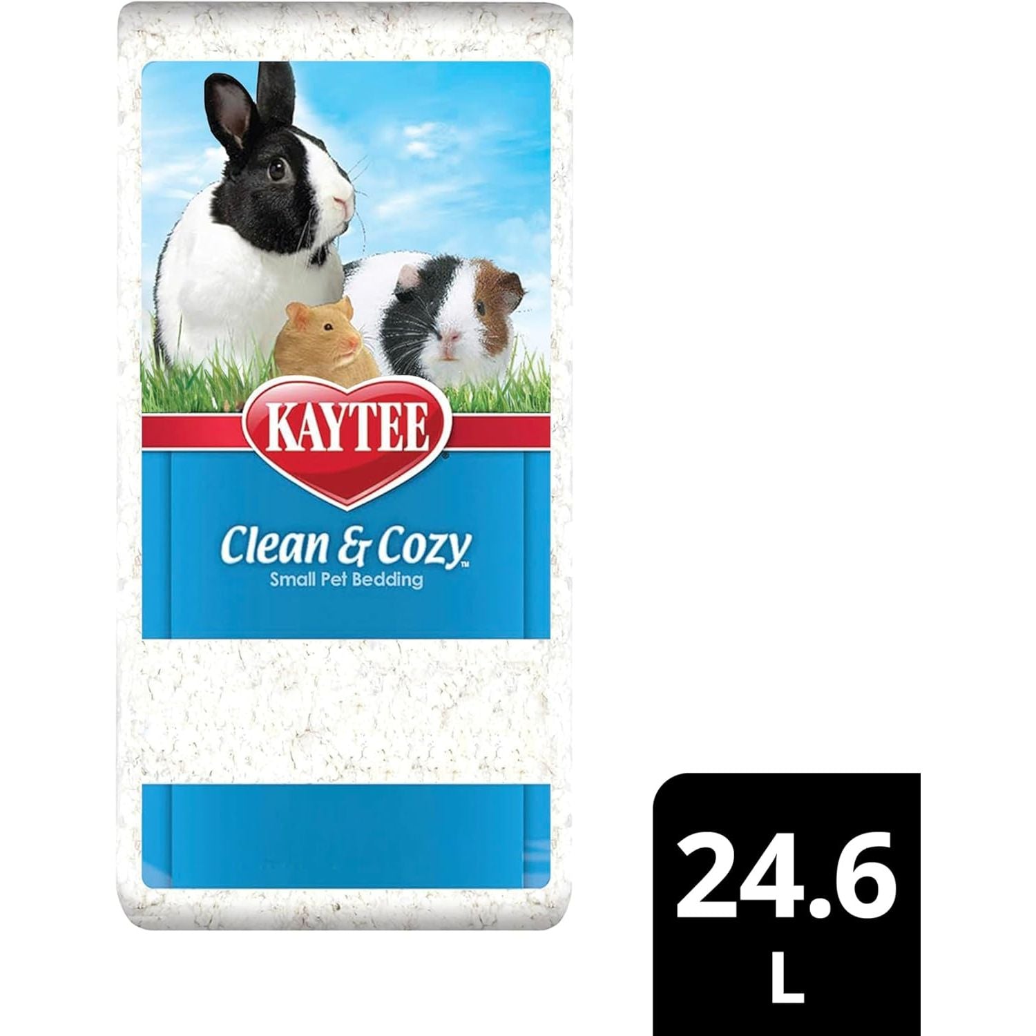Buy now Kaytee Clean & Cozy White Paper Bedding, Made for Small Animals, 24.6 Liters at indiglob india