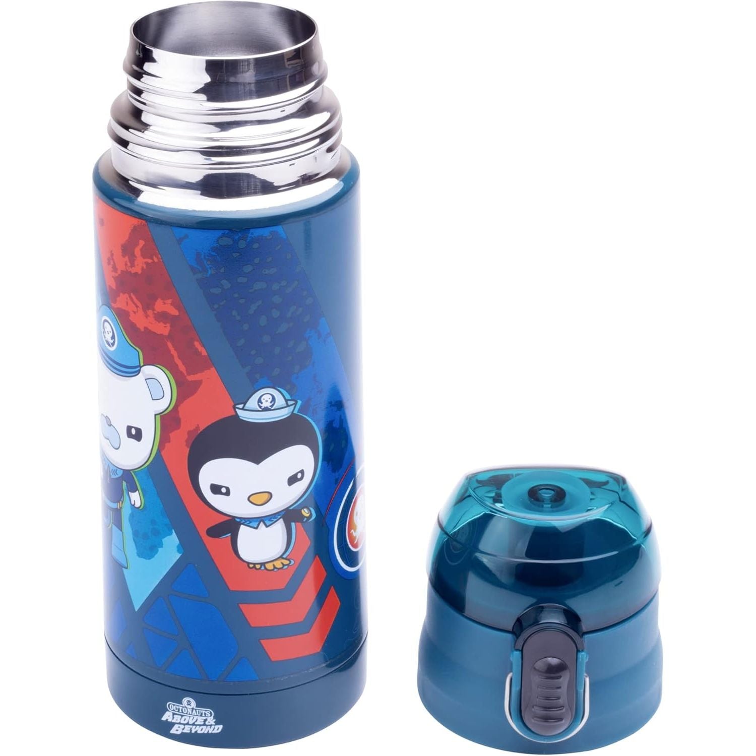 Buy now Octonauts Above & Beyond Stainless Steel 13 oz Reusable Water Bottle for Kids, Blue- Double Wall Insulated, Spill Proof Lid w/Built-in Straw-Keep Liquids Hot or Cold For Hours- Fits Most Lunch Bags at indiglob india