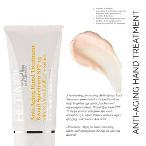 Buy now Robanda Retinol Anti-Aging Hand Cream - Hydrating & Moisturizing Hand Lotion with Anti-Aging Formula to Help Prevent Wrinkles & Reduce Fine Lines, 3 oz, Unscented at indiglob india