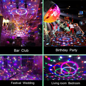 Buy now Mini Dj Disco Ball Party Stage Lights Sbolight Led 7Colors Effect Projector Karaoke Equipment for Stage Lighting With Remote Control Sound Activated for Dancing Christmas Gift KTV Bar Concert Birthday at indiglob india