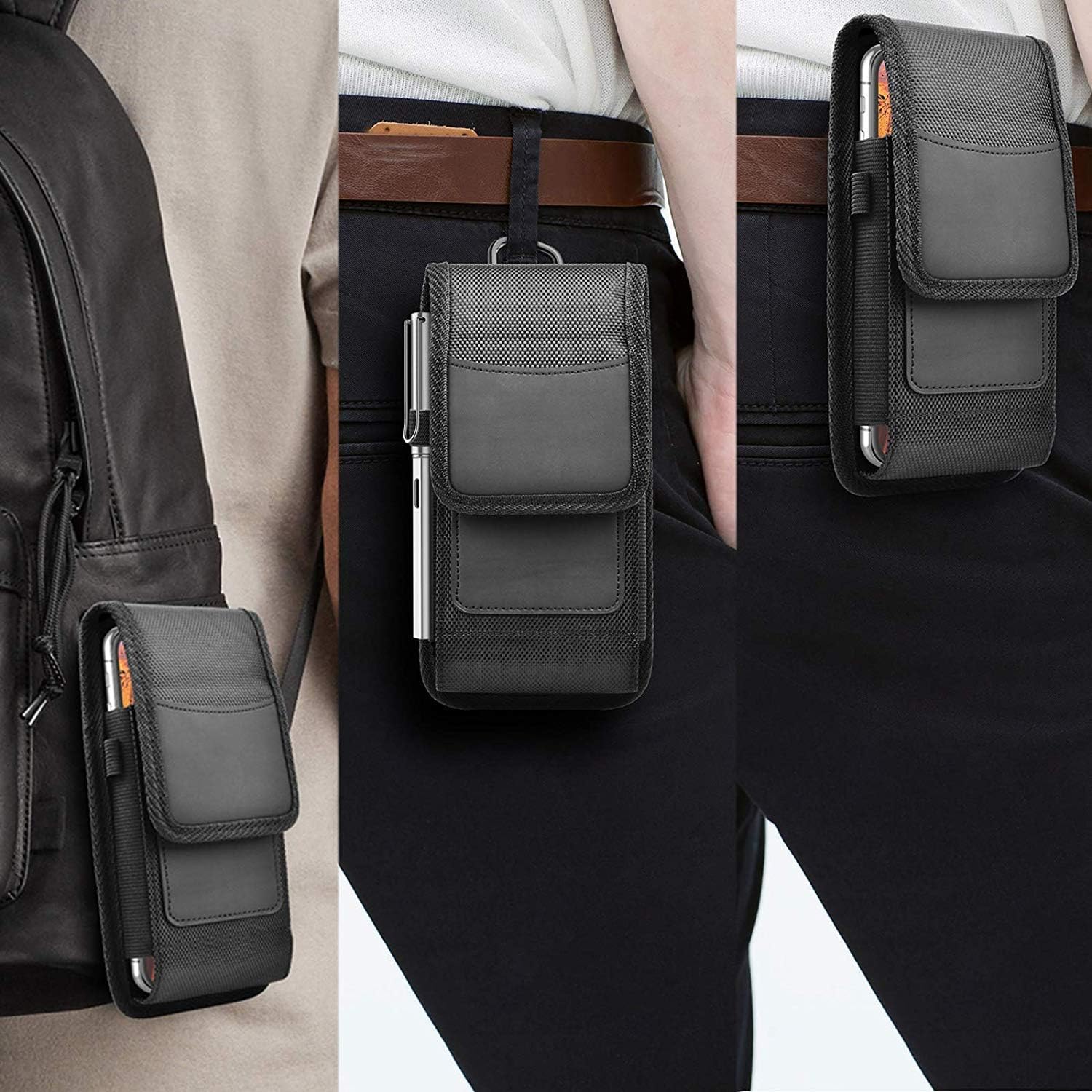 Buy now Takfox Phone Holster for Samsung Galaxy S25 FE S24 Ultra 5G S23 Plus S22 S21 S20 Note 20 A16 A15 A14 A26 A36 A56 A35 A17,Moto G 5G 2025 Nylon Cell Phone Pouch Belt Holder Case with Clip for Men Women at indiglob india