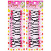 28 Pcs Hair Accessories: 12mm Bubble Twinbead Ponytail Holders with Balls for Girls and Toddlers (Black/White) - Pink Assorted