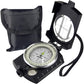 AOFAR Military Compass,AF-4580 Lensatic Sighting, Waterproof and Shakeproof with Map Measurer Distance Calculator, Pouch for Camping, Hiking