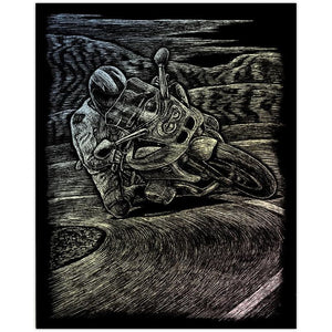 Royal and Langnickel Holographic Engraving Art, Motorcycle Racing