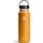 Hydro Flask Water Bottle - Insulated Stainless Steel - Wide Mouth Flex Lid, Non Spill, Leakproof and Refillable in 40 Oz