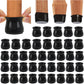 BUMACO 20Pcs Chair Leg Floor Protectors Chair Leg Protectors for Hardwood Floors Silicone Pads Covers to Protect Floors Universal L Clear Fit (1-5/16" to 2")