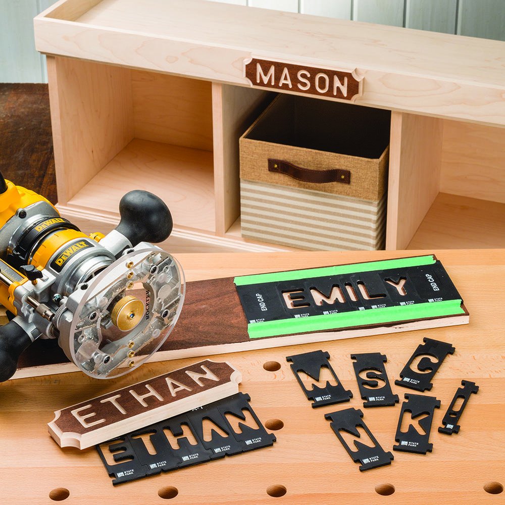 Buy now Rockler Router Letter Template Set (1-1/2ƒ?�H - 99 Pieces) ƒ?? State Park Font Letter Router Template ƒ?? Interlocking Sign Making Templates w/Letters, Numbers, & More - Interlock Signmaker's Templates at indiglob india