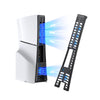 KIWIHOME Cooling Fan for PS5 Accessories, Upgraded Quiet Cooler Fan with Auto Speed, Controller USB3.0 Port & LED for PS5 2020 Only, Not for PlayStation 5 Slim/Pro, White - Full Black