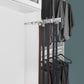Rev-A-Shelf 14" Pull Out Closet Organization Rack for Belts, Ties and Scarves, Accessories Storage Hanger with Mounting Hardware, Chrome, BRC-14CR