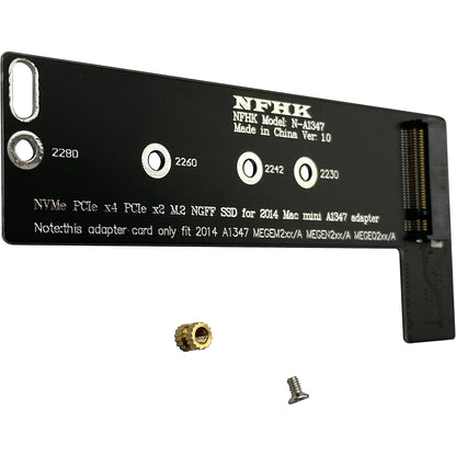 BestParts M.2 NGFF M-Key NVME SSD Convertor Card Replacement for Mac Mini Late 2014 A1347 MEGEN2 MEGEM2 MEGEQ2