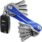 KEYSMART Key Holder for Keychain - Compact Key Organizer for Key Chain, Minimalist Clutter-Free EDC Keychains, Key Ring for Car Fobs Key Chains, Expandable (Up to 8 Keys, Black Flex)