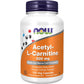NOW Foods Supplements, Acetyl-L Carnitine 500 mg, Amino Acid, Brain And Nerve Cell Function*, 50 Veg Capsules