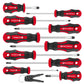 Buy now Amartisan 10-Piece Magnetic Screwdrivers Set, 5 Phillips and 5 Slotted Tips Professional Cushion Grip Screwdriver Set 10-Piece Screwdrivers Set (Red) at indiglob india