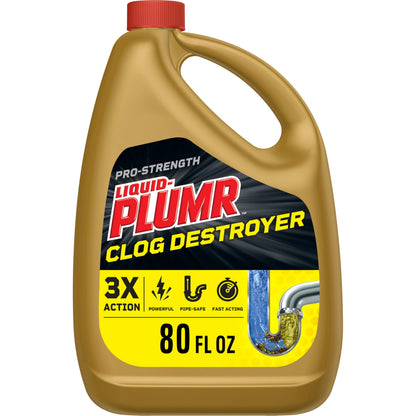 Buy now Clorox Liquid-Plumr Pro-Strength Clog Destroyer, Liquid Drain Cleaner, 80 Fluid Ounces (Package May Vary) Default Title at indiglob india
