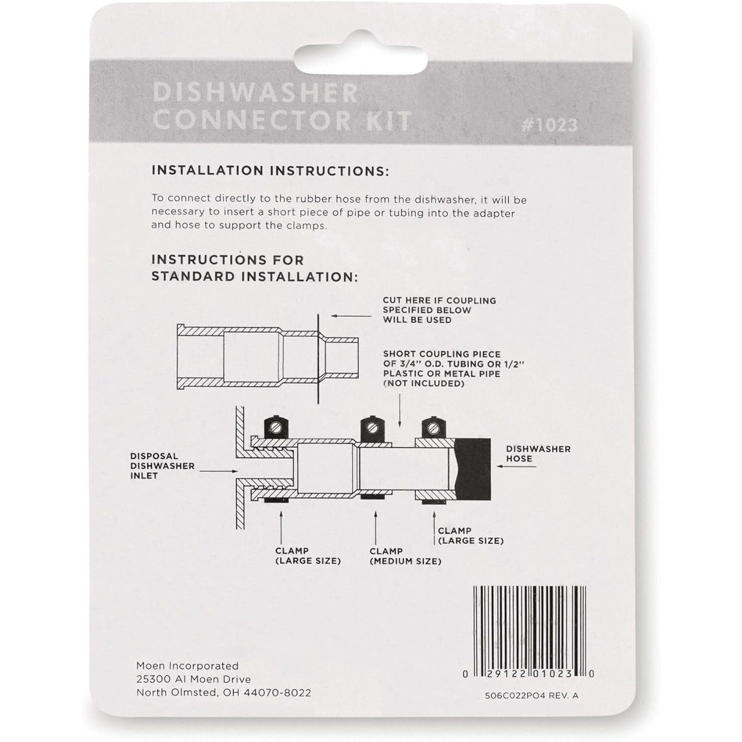 Buy now Waste King Garbage Disposal Dishwasher Connector Kit - 1023 , Black at indiglob india