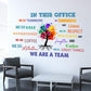 Chinco Office Inspirational Wall Decals Office Wall Decor for Quotes Positive Sayings Peel and Stick Workplace Stickers Motivational Teamwork Company Art We are a Team Gift(Elegant Style)