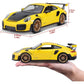 Maisto Porsche 911 GT2 RS Yellow with Carbon Hood and Gold Wheels Special Edition 1/24 Diecast Model Car