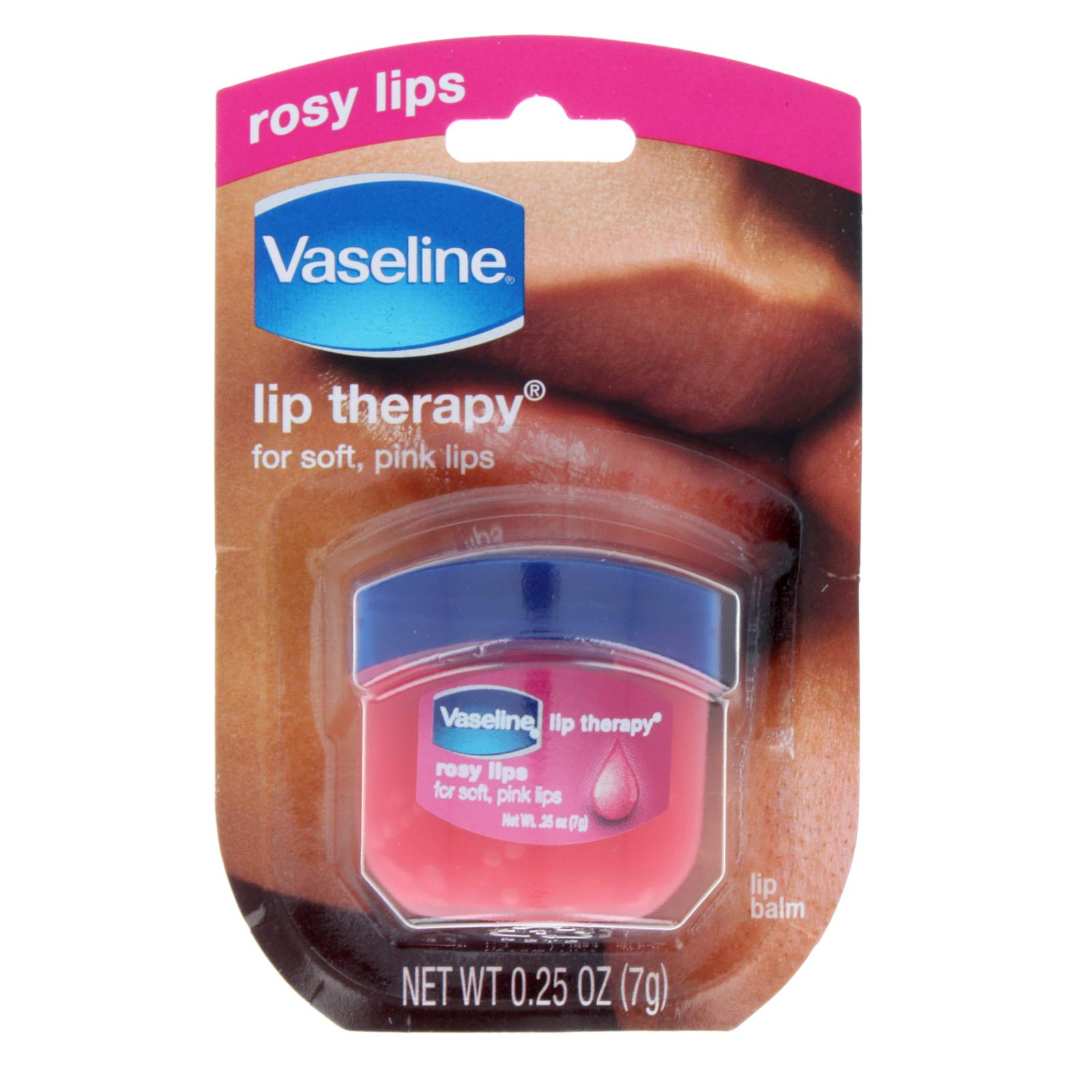 Buy now Vaseline Lip Therapy Lip Balm Tin, Aloe Vera, 0.6 oz Pink 0.25 Ounce (Pack of 6) at indiglob india