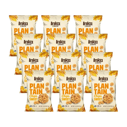 Buy now Inka Crops Inka Chips, Sweet Plantain, 3.25 Ounce (Pack of 12) at indiglob india