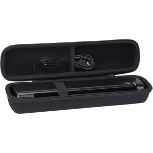 co2CERA Hard Carrying Case for Epson ES-50 / ES-60W / RR-60 / DS-70 / RR-70W Document Scanners - Durable Travel Storage Box with Handle & Mesh Pocket for Accessories (Black)