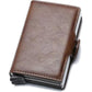 Card Holder, Men Credit Card Holder, Slim Card Case Front Pocket Anti-theft-RFID Auto Pop up Travel Thin Wallets for Men