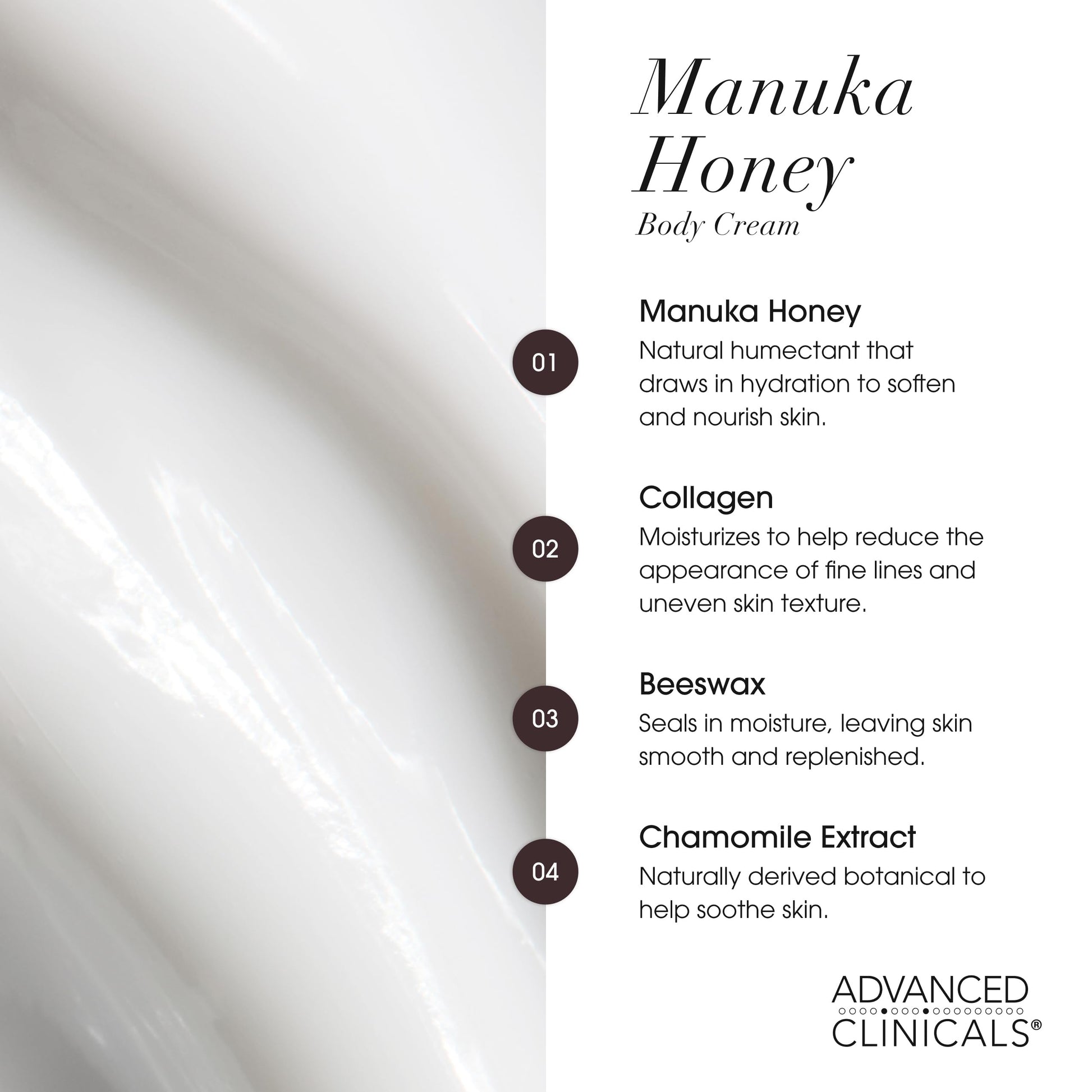 Buy now Advanced Clinicals Manuka Honey Body Cream For Women & Men | Body Butter Lotion For Extremely Dry Skin | Collagen Cream | Skincare Moisturizer Hydrating Balm Improves Look Of Aging Skin, 16 Ounce at indiglob india